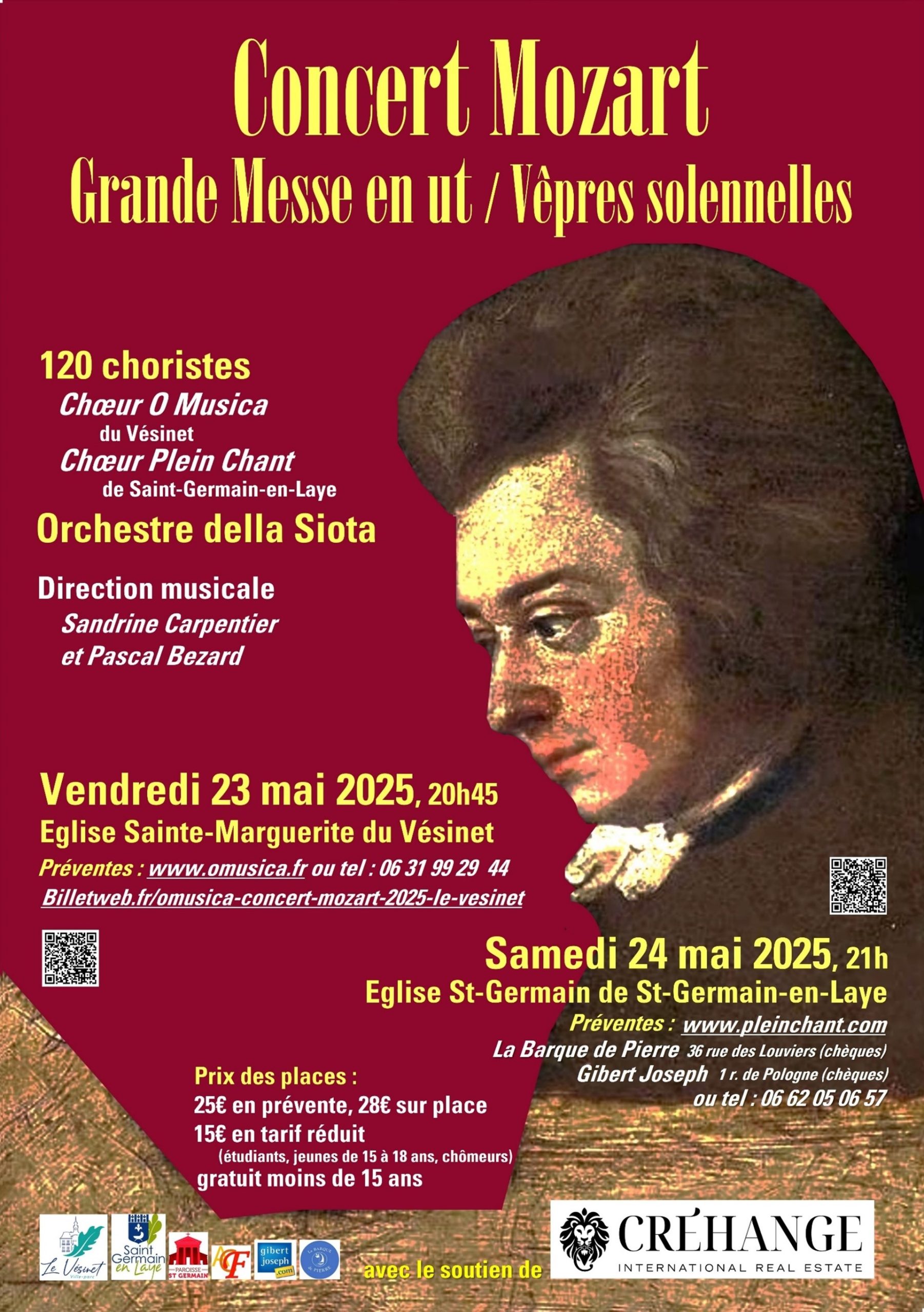 Concert Mozart Choeur Plein Chant 24 mai 2025