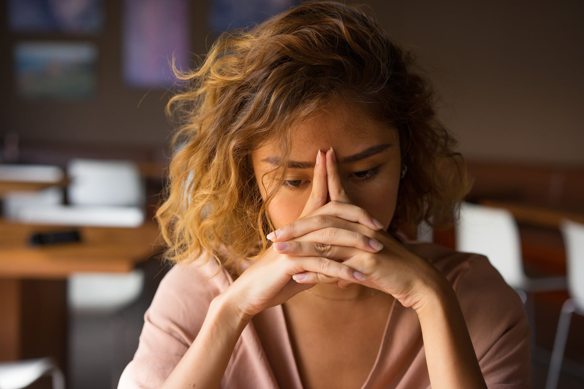 Burn out au travail - femme