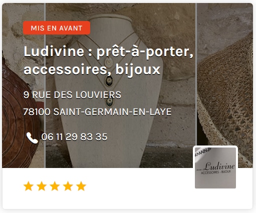 Ludivine pret a porter accessoires bijoux saint germain en laye