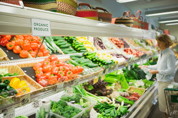 aliment biologique en supermarche