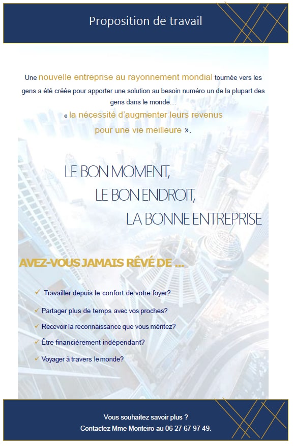 Proposition de Travail - Job Proposal