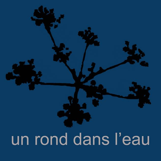 Un rond dans l'eau - Sérigraphie sur linge de maison