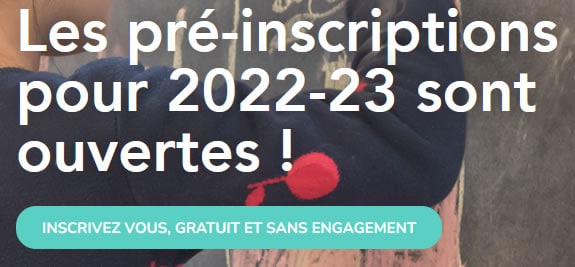 Pre-inscriptions 2022-2023 Paris ouest