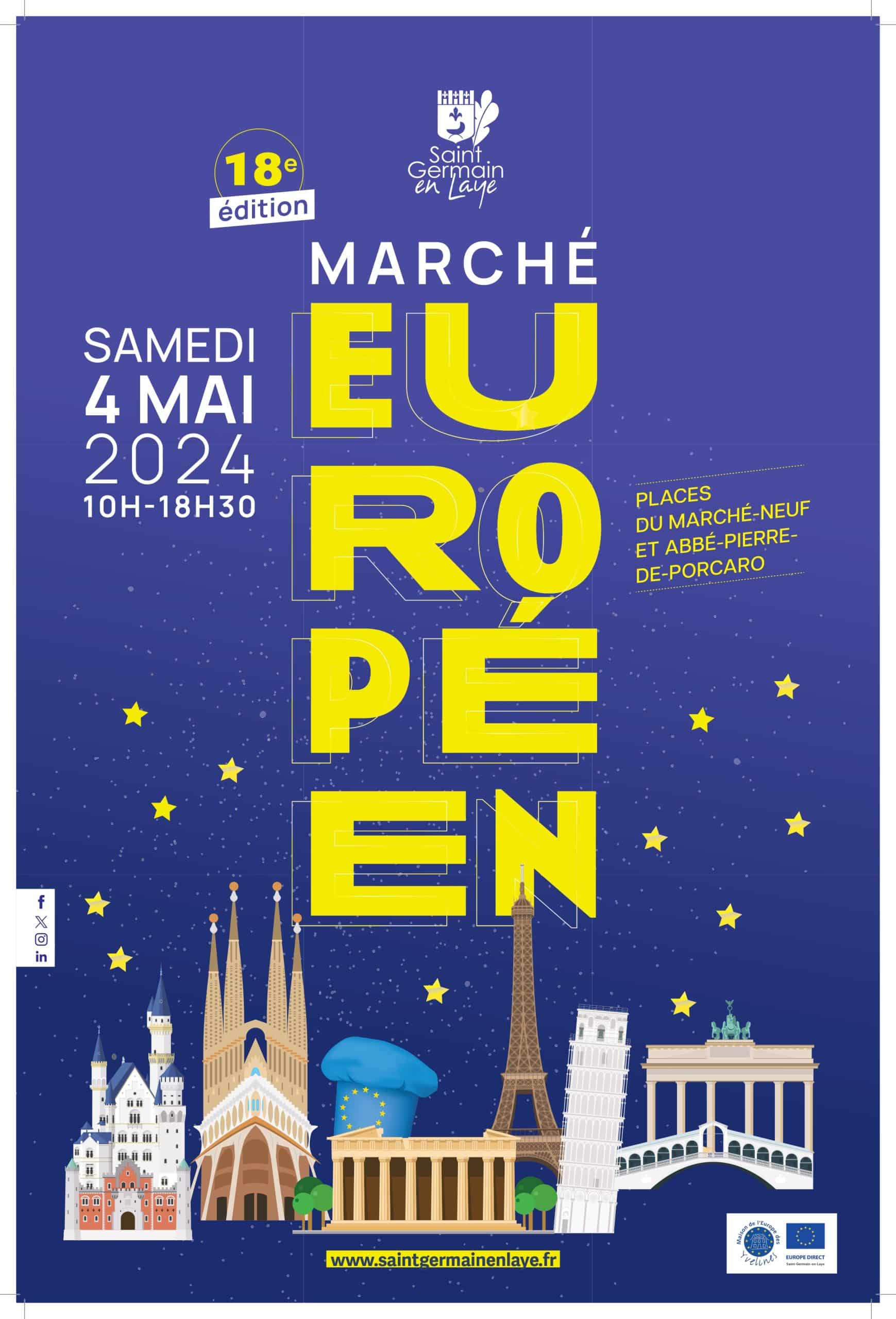 Marche de l'Europe Saint Germain en Laye Samedi 4 mai