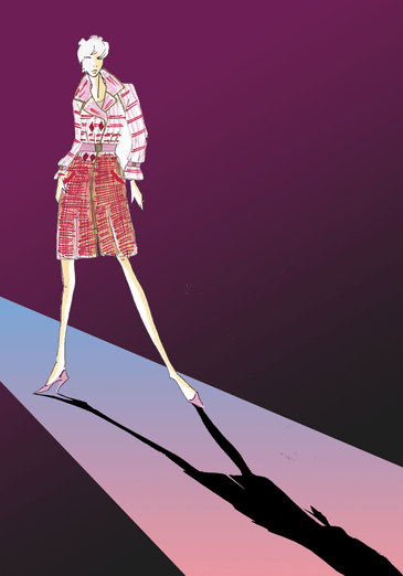 Au fil de la mode dessin de mode
