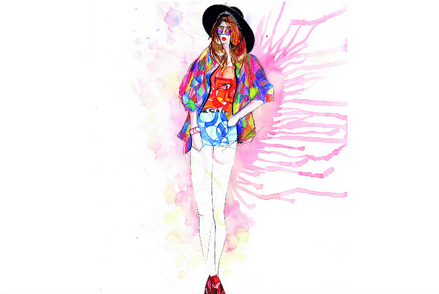 Dessin de mode au fil de la mode paris Ouest