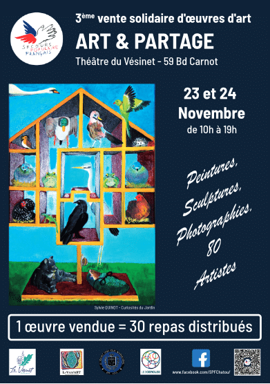 art et partage 2024 Secours populaire ouest de paris