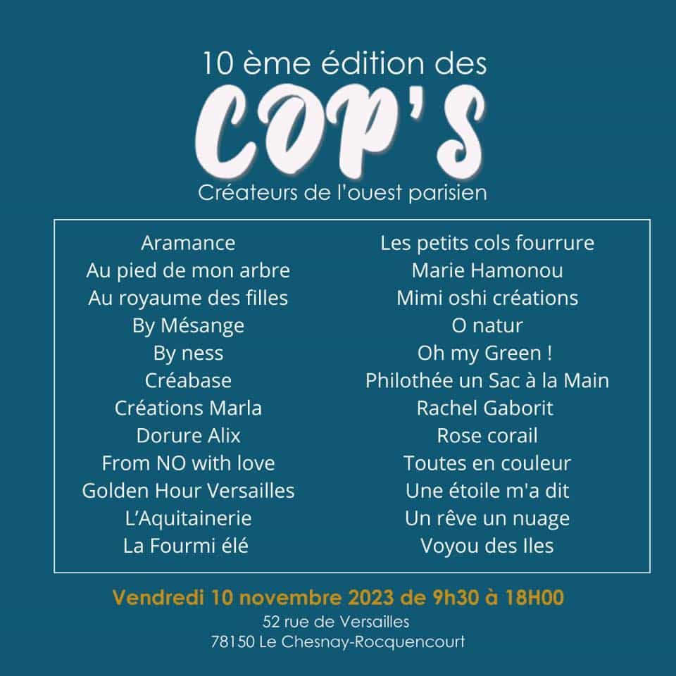 Cop's 023 EXPOSANTS Ouest de Paris