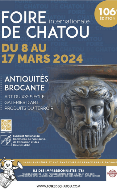 Foire de Chatou 2024 - Antiquités brocante galeries d'art produits du terroir
