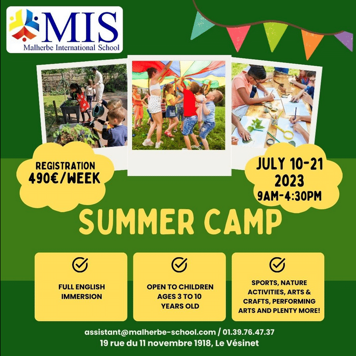 Malherbe Summer Camp le Vesinet 