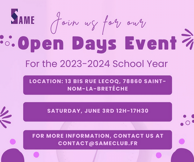 Open Day - Same Club Marly le Roi Yvelines