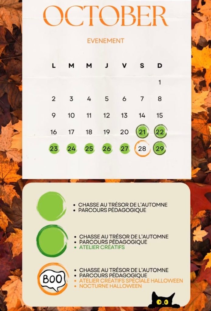 Indian Forest Morainvillieragenda des activites octobre