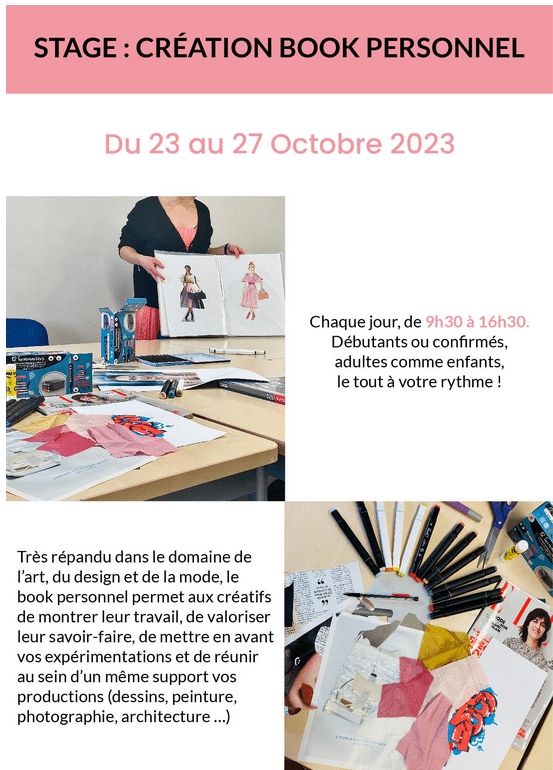 Au fil de la mode - Stage Faire son book paris ouest
