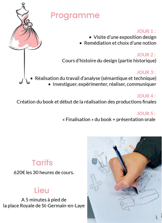 Au fil de la mode - Stage Faire son book paris ouest