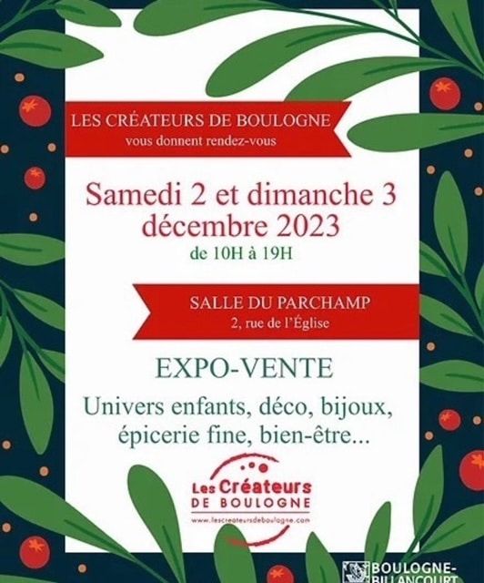 Vente de Noel Les createurs de boulogne