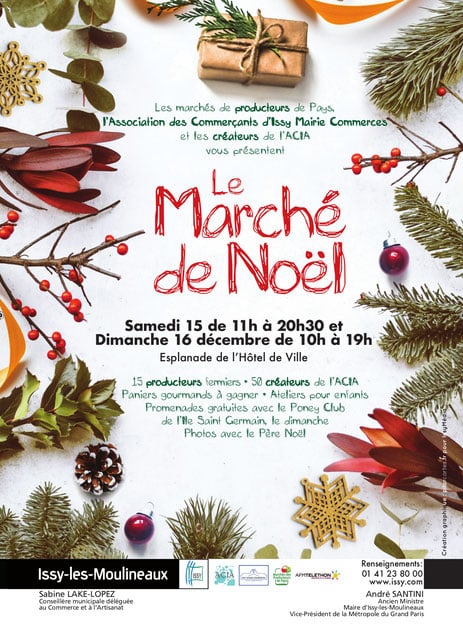 Le marche de Noel d'issy les Moulineaux