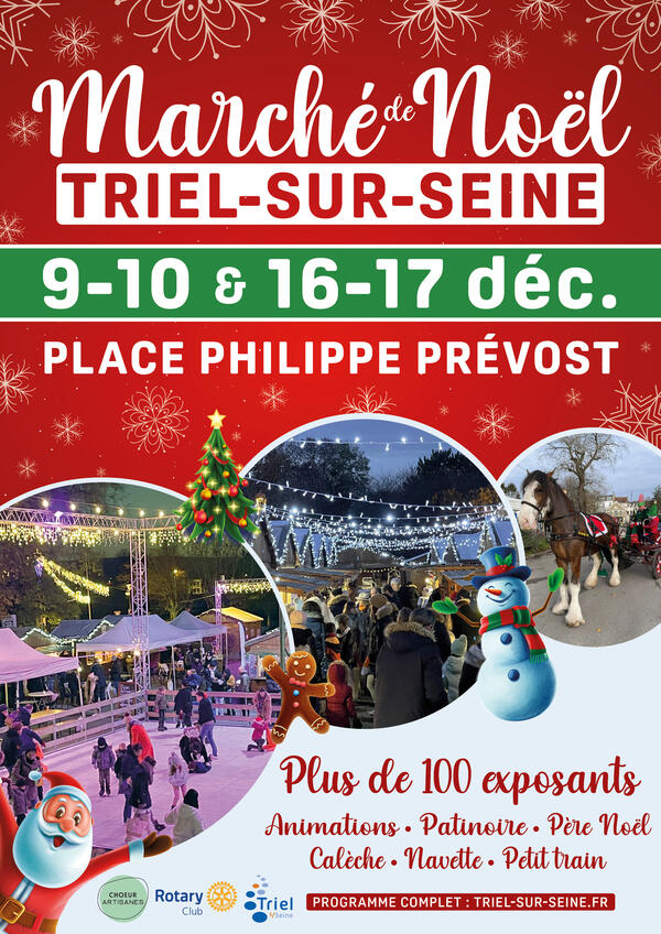 Marche de Noel à Triel sur Seine