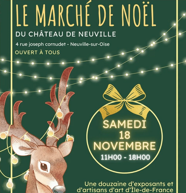 Marche de Noel du Chateau de Neuville Paris ouest