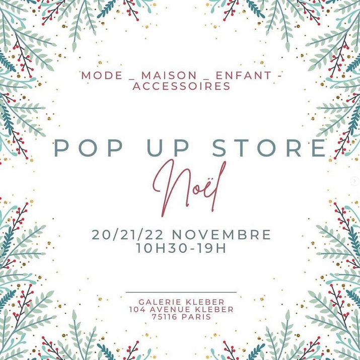 Pop up Strore de Noel à Paris Marie Plisson