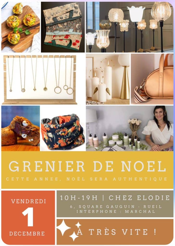 1 decembre Grenier de Noel Chez Elodie Rueil Malmaison