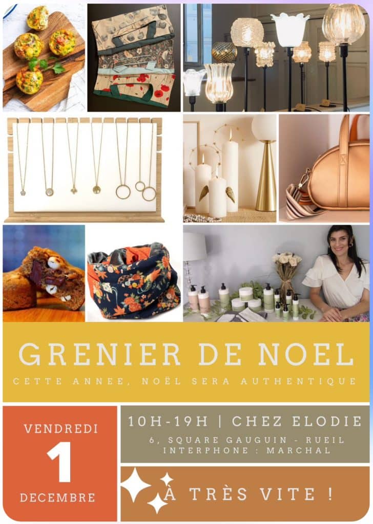  1 decembre Grenier de Noel Chez Elodie Rueil Malmaison