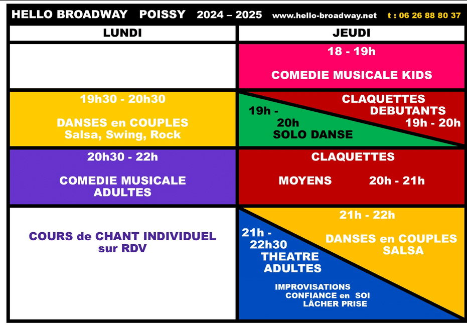 Hello Broadway Poissy 2024 2025