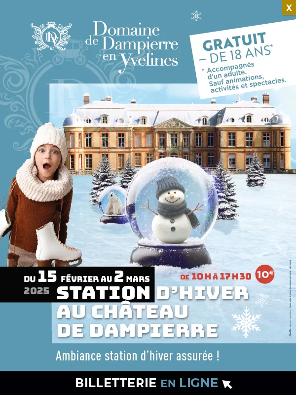 Domaine de Dampierre-en-Yvelines . jardins et château à proximité de Paris