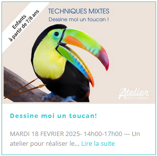 Atelier Piece Unique Stage Vacances .