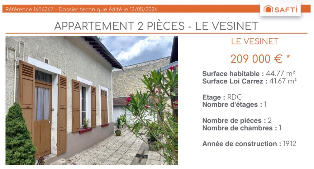Appartement a vendre Le Vesinet