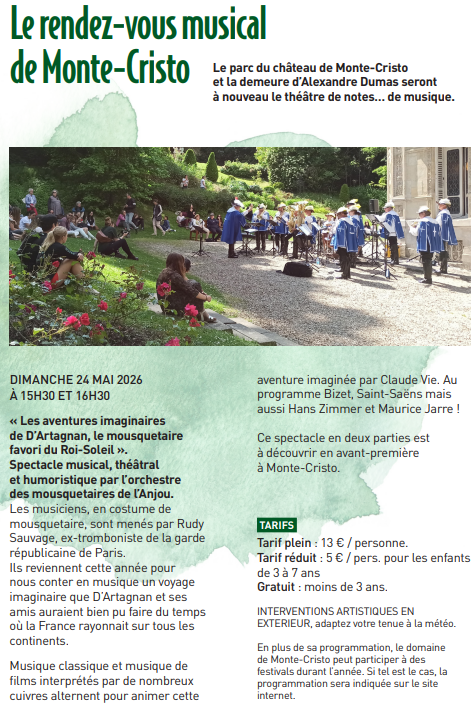 Chateau de MonteCristo - Programme 2 Le rdv musical