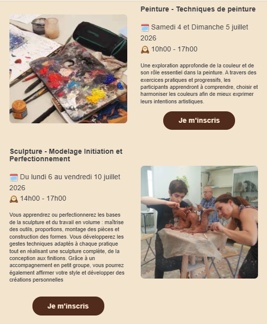Ateliers Terre et Feu Maisons Laffitte