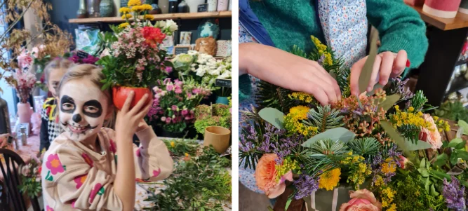 Atelier Vacances de toussaint mon panier-a-Fleurs-Atelier-Floral